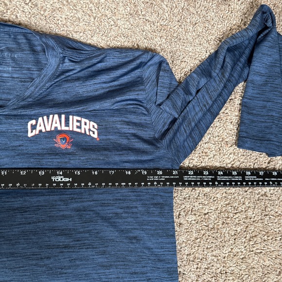 Nike Cavaliers The Nike Tee Dri Fit Long Sleeve Shirt Mens Large Gym Training - Picture 4 of 8